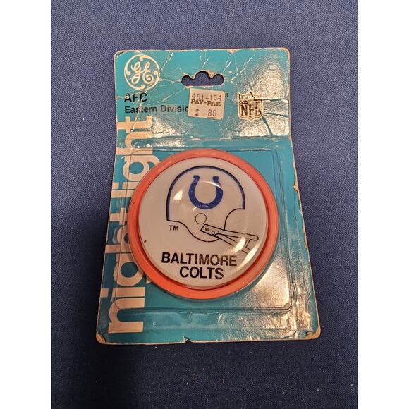 NOS/Vintage 1979 General Electric (GE) 3954-20E - Baltimore Colts Nite Light NFL - Picture 1 of 2
